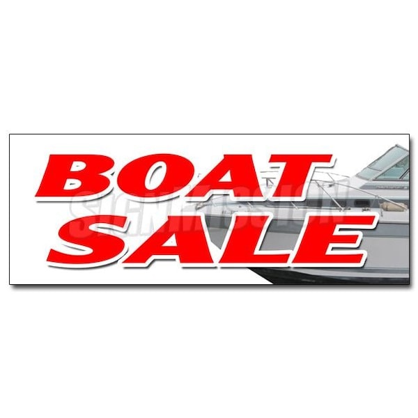 BOAT SALE DECAL sticker new used sailboats powerboats service financing, D-36 Boat Sale